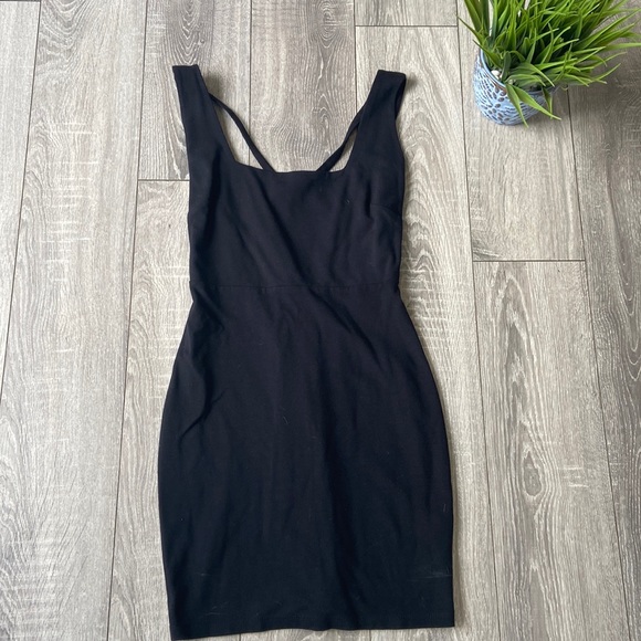 Solemio Dresses & Skirts - Black Square Neck Dress